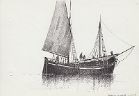 130 Trabaccolo in entrata nel porto di Trieste nel 1920